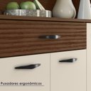 Ver imagem 7 de Kit Cozinha 6p 1g 91 Cm Golden Nogueira Off White Cp Ripado Ktp