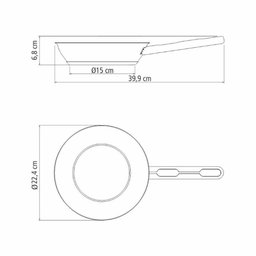 Frigideira Allegra Aço Inox Fundo Triplo Fogões de Indução 20 Cm 1,3l - Tramontina 62666201 - 4