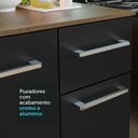 Ver imagem 7 de Kit Cozinha Compacta 120cm Rustic/preto Life Madesa