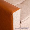 Ver imagem 2 de Sofá Cama Oryon 2,12m Linho Bege Reclinável com Baú - King House