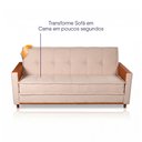 Ver mais imagens de Sofá Cama Oryon 2,12m Linho Bege Reclinável com Baú - King House