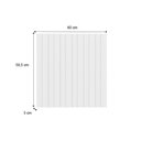 Ver imagem 2 de Fechamento de Cozinha Modulado Painel de Edição P/ Ripado Bella 2618 61x60x3.0cm Branco - Carraro