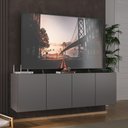 Ver imagem 1 de Rack para Tv até 50 Polegadas com 4 Portas Suspenso Multimóveis Mp1070 Grafite