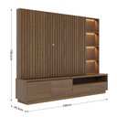 Ver imagem 5 de Estante Tv 82 Polegadas 240cm com Led Leme C04 - D’Rossi