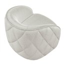 Ver imagem 6 de Kit 2 Poltronas Decorativa para Sala 90cm Tressê Zion M22 Bouclê Branco - Mpozenato
