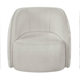 Kit 2 Poltronas Decorativa para Sala 90cm Tressê Zion M22 Bouclê Branco - Mpozenato - 3