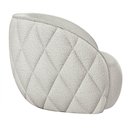 Ver imagem 5 de Kit 2 Poltronas Decorativa para Sala 90cm Tressê Zion M22 Bouclê Branco - Mpozenato