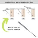 Ver mais imagens de Pistão Mola Gás Amortecedor Porta Móveis Armários 784n/80kgf