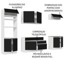 Ver mais imagens de Armário De Cozinha 270cm Branco/Preto 13 Branco/Preto