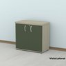 Armário para Escritório Baixo 2 Portas com Chave - 18