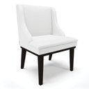 Ver imagem 1 de Cadeira De Jantar Corino Branco Base Fixa Madeira