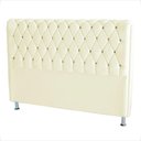 Ver imagem 2 de Cabeceira de Cama Box Londres Casal 140 Cm Suede Botão de Strass Branco do Lar Móveis e Decoraçã