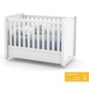 Ver imagem 4 de Jogo de Quarto Infantil Berço com Capitonê e Cômoda 4 Gavetas Tutto New Branco Soft - Matic Móveis