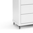 Ver imagem 6 de Jogo de Quarto Infantil Berço com Capitonê e Cômoda 4 Gavetas Tutto New Branco Soft - Matic Móveis