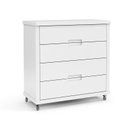 Ver imagem 5 de Jogo de Quarto Infantil Berço com Capitonê e Cômoda 4 Gavetas Tutto New Branco Soft - Matic Móveis