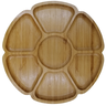 Petisqueira Flor 7 Espaços Bambu 24,5x24x5cm - 1