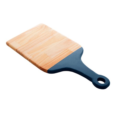 Tábua Madeira com Alça Laqueada Pinus Azul 45x21x2cm