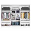 Ver imagem 2 de Guarda Roupa com Espelho 6 Portas e 4 Gavetas Alba Made Marcs