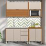 Cozinha Modulada 4 Peças 7 Portas Nature Off White Mish Shop Jm - 1