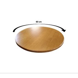 Tampo Redondo Madeira 60cm Bistrô Pinus Decoração - 3