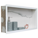 Ver imagem 4 de Nicho de Porcelanato Branco Calacata Polido 60x32cm