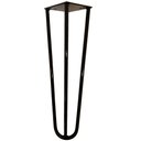 Ver imagem 7 de Kit 03 Pés de Ferro Aço Hairpin Legs 30 cm Preto A01 Sofá Móveis Mesa - Inoviza