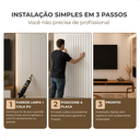 Ver imagem 5 de Painel Ripado 3D Kit 13 Placas Decorativo Parede 2,70m