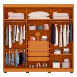 Guarda Roupa Belém 6 Portas com Espelho Albatroz - 3