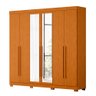 Guarda Roupa Belém 6 Portas com Espelho Albatroz - 1