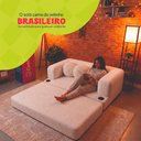 Ver imagem 6 de Sofá Cama Hali 1,88m Xpand Tech Tecido Bouclê Bege Claro Cama Inbox