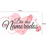 Adesivo de Vitrine Feliz Dia Dos Namorados - 1