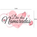 Ver imagem 1 de Adesivo de Vitrine Feliz Dia Dos Namorados
