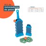 Kit removedores de pelo para roupas com escova 3 pçs - Oikos - 2