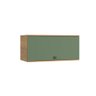 Armário Aéreo Celeste Kappesberg 100% Mdf 1 Porta Basculante Nogueira/verde 80cm - 1