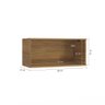 Armário Aéreo Celeste Kappesberg 100% Mdf 1 Porta Basculante Nogueira/verde 80cm - 4