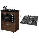 Ver imagem 1 de Kit Balcão Cooktop 1 Porta Br C/fogão Cooktop 4 Bocas