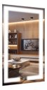 Ver imagem 7 de Espelho Retangular Iluminado Led Touch Screen 70x50cm - Quente