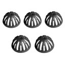 Ver imagem 1 de Kit 5 Ralos Semi Esférico Tipo Abacaxi 100mm Diâmetro 4 Pol