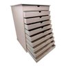 Organizador de Scrapbook com 10 Gavetas e Rodinhas Mdf - 3