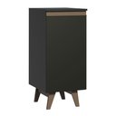 Ver imagem 1 de Balcão Armário de Cozinha 35 cm 1 Porta Preto Reims Madesa