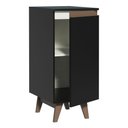 Ver imagem 4 de Balcão Armário de Cozinha 35 cm 1 Porta Preto Reims Madesa