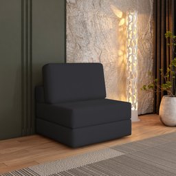 Sofá Cama à Vácuo 1 Lugar Linha Modular Flip Magic - 2