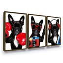 Ver imagem 1 de Quadros Decorativos Cachorros Divertidos Quarto Sala