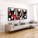 Ver imagem 2 de Quadros Decorativos Cachorros Divertidos Quarto Sala