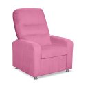 Ver imagem 4 de Poltrona do Papai Confortável Suede Rose Sistema Encosto Reclinável e Inclinável Mecanismo Manual