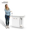 Tábua de Passar Roupa Top 02 Portas com Suporte para Ferro e Cabideiro Branco - Desk Design - 5