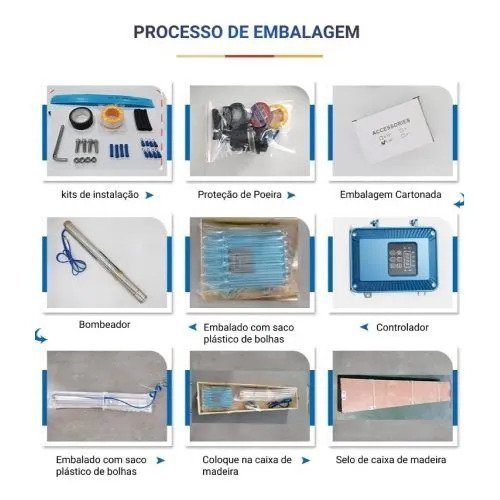 Kit Bomba Submersa Solar 750W Até 40m ou 55.200L/dia - 3