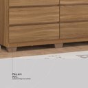 Ver imagem 4 de Cômoda Sintra 8 Gavetas com Pés Amêndola Touch - Demobile