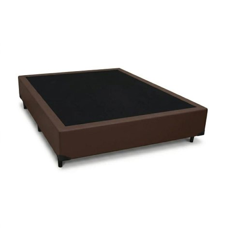 Base Casal Marrom com Colchão Airtech Springpocket da Ortobom