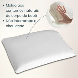 Kit 2 Travesseiros Percal Nasa Baby Antissufocante 30x40cm - 3